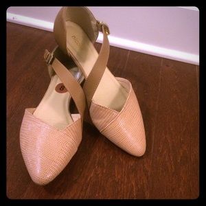 Tan Nicole ballet style flats