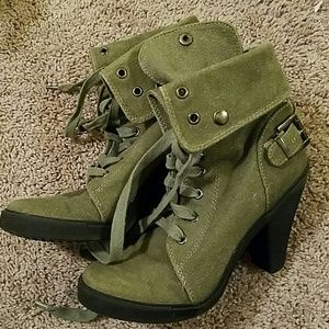 Green booties