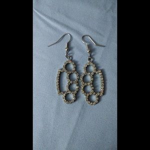 Brass knuckles earrings