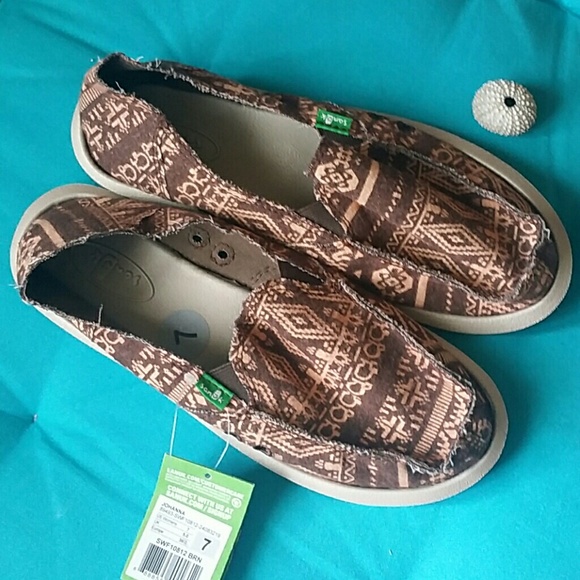 Sanuk Tribal Aztec Surfer Flats  11 - Picture 2 of 4