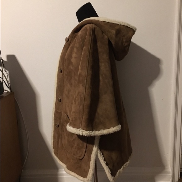 APC Shearling Leather Coat with bell sleeves S - Picture 3 of 10