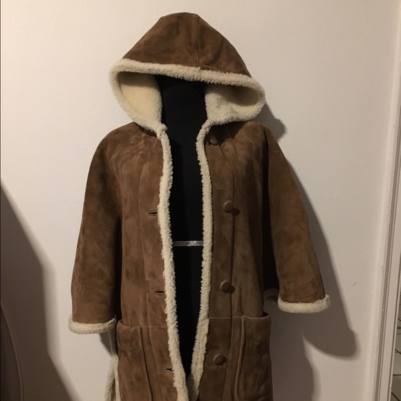 APC Shearling Leather Coat with bell sleeves S - Picture 4 of 10