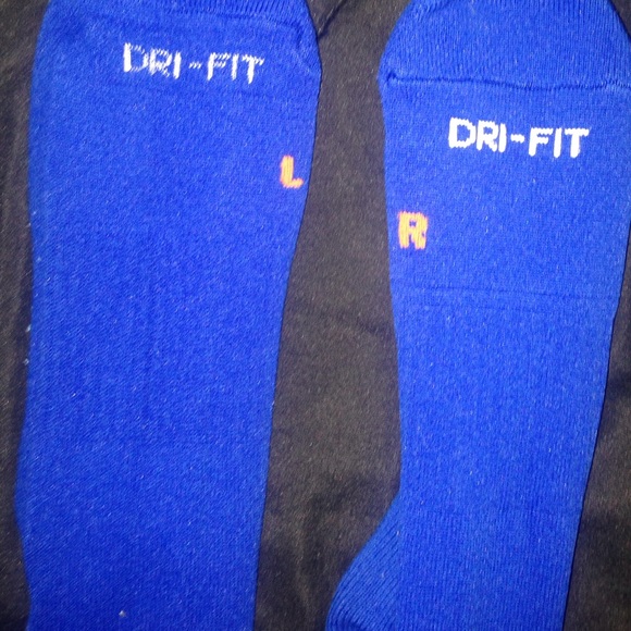 Blue nike football/soccer socks