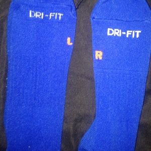 Blue nike football/soccer socks
