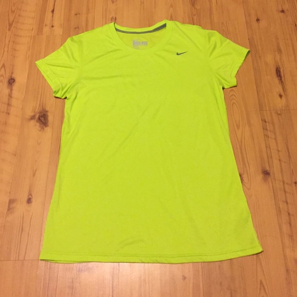 Neon Yellow Nike Dri-Fit Tshirt