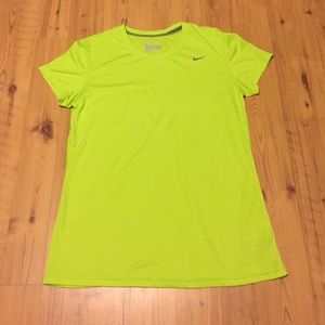 Neon Yellow Nike Dri-Fit Tshirt