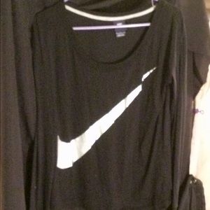 Nike long sleeve swoop neck