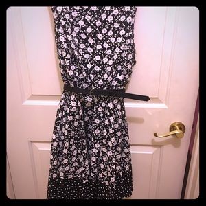 Lauren Conrad Black and white floral dress