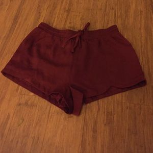 Garnet / burgundy Forever 21 shorts