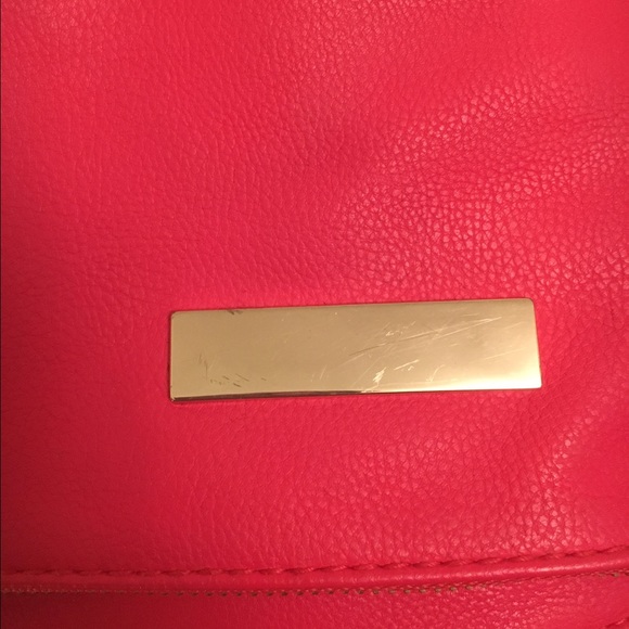 H&M Faux Leather Coral Crossbody Bag View 4