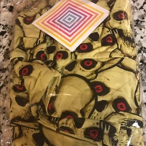 LulaRoe OS Halloween Skull leggings