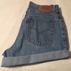 Levi's high-wasted shorts