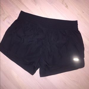 black running shorts