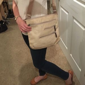 Light brown crossbody purse