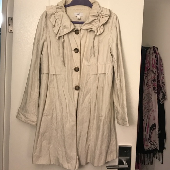 Tan trench coat