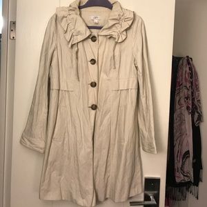 Tan trench coat