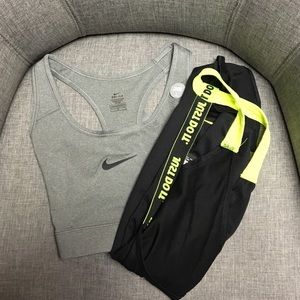 Nike tank and sports bra