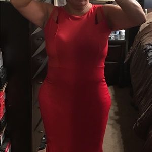 Long Red Party Dress