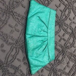 Lauren Merkin Beautiful Teal Clutch