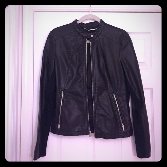 Express faux-leather jacket