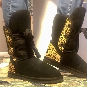 Leopard UGG Boots - Made in Australia Size 8