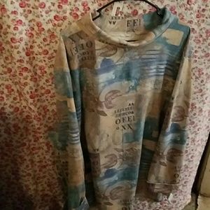 Cuffed long sleeve blouse