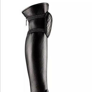 Chanel over the knee leather boots