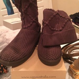UGG brown sweater boots