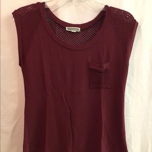 Pleione Burgandy Top