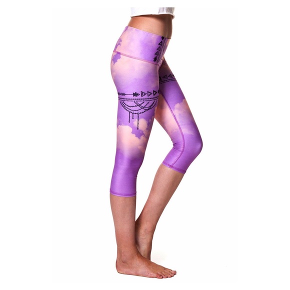 Teeki Pants - Teeki purple haze goddess Capri medium