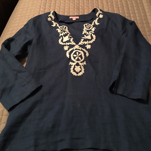 Lilly Pulitzer linen tunic top