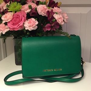 Green Antonio Melani Crossbody Purse