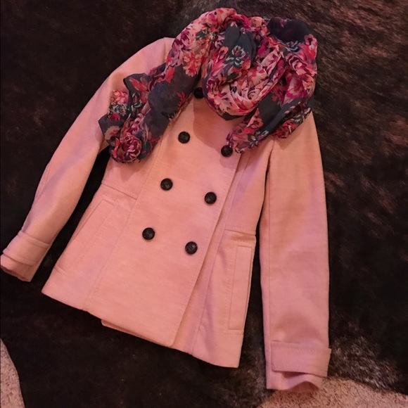 H&M light pink peacoat Sz 4 NWOT