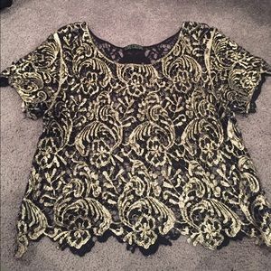 Love Culture crop lace top