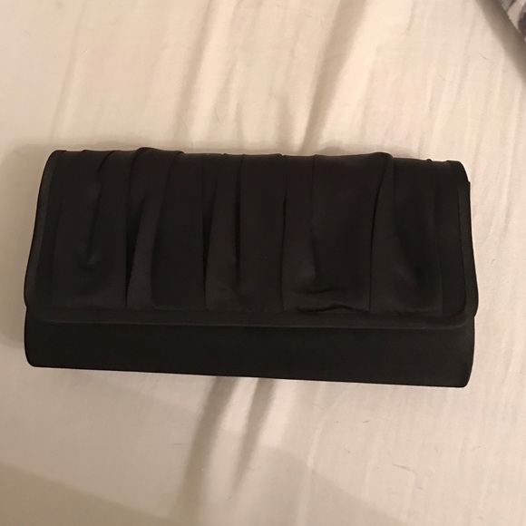 Formal black clutch with strap
