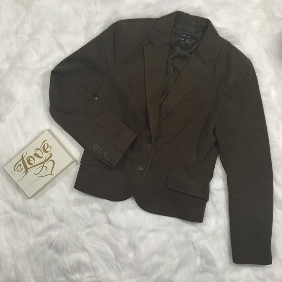 Zara Basic Army Green Fitted Blazer Large - Picture 1 of 4