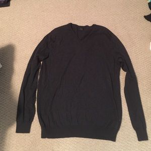 Men's J. CREW Black Cotten/Cashmere Sweater, XL-T