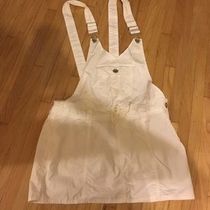 90s Dawson Creek White Overall Dress!