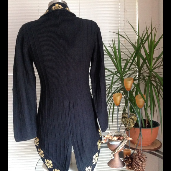 Vintage 80s Tuxedo Sweater Rare Anne Pinkerton - Picture 2 of 3