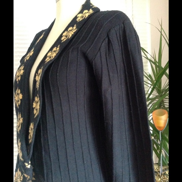 Vintage 80s Tuxedo Sweater Rare Anne Pinkerton - Picture 3 of 3