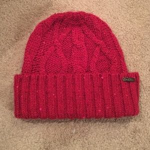 Calvin Klein fuchsia sequin beanie
