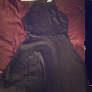 Black monteau dress