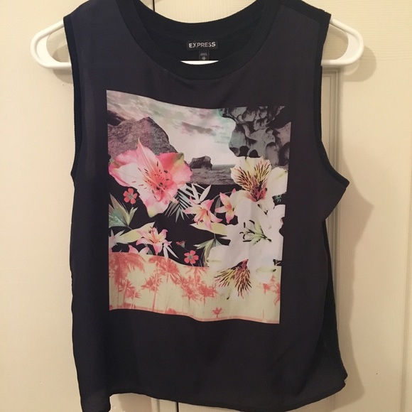 Express graphic muscle tank