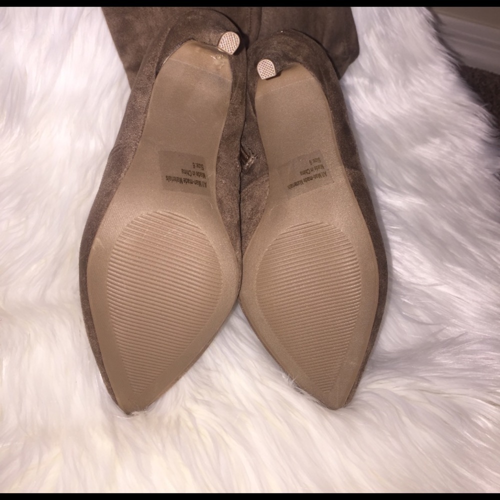 Taupe Thigh High Boots - Picture 7 of 7