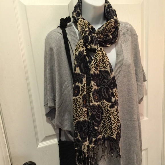 Chico's Black Label Gray V-neck Tunic SZ 3 (18/20)