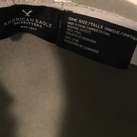 Tan Hat with suede and feather detail - Picture 3 of 3