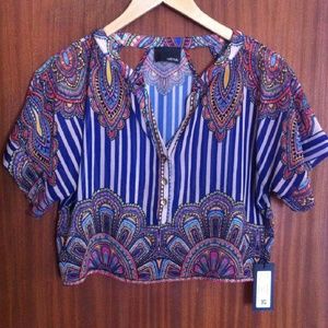 Greylin s/s crop top