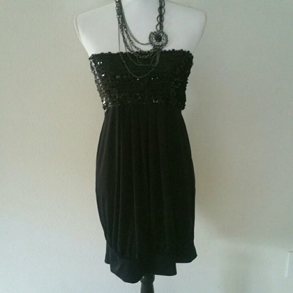 Ruby Rox Black Dress with Sequins