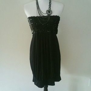 Ruby Rox Black Dress with Sequins