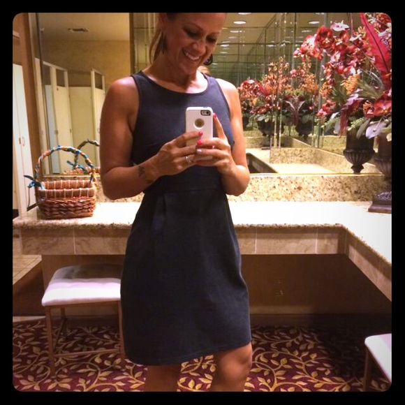 Charcoal sheath mini dress